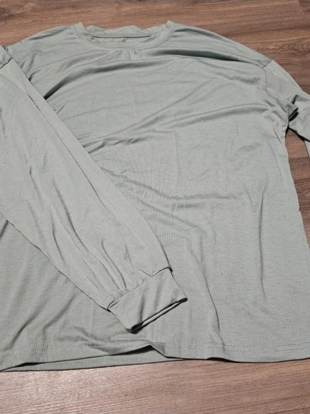 SHEIN Women's oversized Long Sleeve Tee - Mint Green